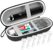Electric Toothbrush Travel Case, Hard Storage Case with 6Pcs Toothbrush Cover