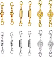 Dsmile 12Pcs Magnetic Lobster Clasps Perfect for Jewelry Necklace Bracelet