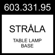 IKEA STRALA STRÅLA Table Lamp Base White 603.331.95