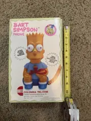 Vintage 1990 Columbia Tel-Com "The Simpsons" Bart Simpson Corded Phone. Complete