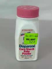 Vintage Diaparene Corn Starch Baby Powder Shaker Bottle - 1.5 Fl Oz