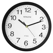 10 Inch Large Atomic Wall Clock Analog Display - Vintage Black Wall Clock