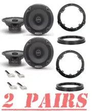 Alpine SPE-6000 6.5" Front Rear Upgrade Speakers for 2015-2022 Ford Mustang