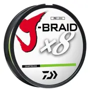 Daiwa J-Braid Grand X8, Filler Spool, Chartreuse