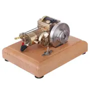 M16B 1.6cc Mini horizontal Air-cooled Single-cylinder 4 Stroke Gasoline Hit Miss Complete Engine Model with Wooden Base