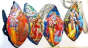 Excellent Quality Hare Radha Krishna Gaumukhi Hindu Rosary Bead Prayer Bag Jholi