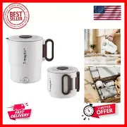 Portable Electric Kettle,Dual Voltage 110V/220V, Stainless Steel,Mini Travel ...
