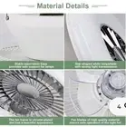 23" Modern Ceiling Fan with Light Remote LED Flush Mount Ceiling Fan Lamp