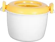 TOPPERFUN Microwave Rice Cooker Food Container for Home Office More Double Vent Design for Steam Discharge Versatile for Soups Stews Cereal Oatmeal