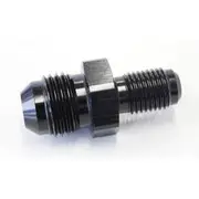Aeroflow Inverted Seat Adapter 3/8"-24 to -6AN, AF707-06BLK