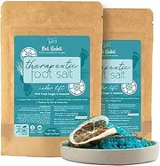 Green Velly Nat Habit Fresh Cedar Lift Foot Salt | Therapeutic Grade Epsom Salt, Himalayan Pink Salt, Essential Oils | Softens Feet & Ankles | Relieves Tiredness, Pain | Pedicure Foot Soak, Aromatherapy | Pack of 2