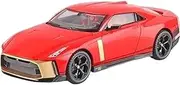 Scale Finished Model Car 1:18 for Niaasn GTR-50 Alloy Sports Car Model Diecast Metal Simulation Car Model Collectible Miniature Replica Car(Red)