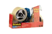 Scotch Packaging Tape Dispenser 2 Rolls Clear Tape Set Pack