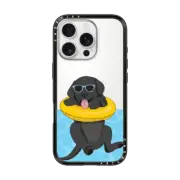 iPhone 16 Pro Impact Lite Case Swimming Black Labrador