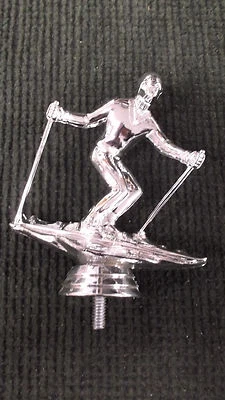 lot of 4 male downhill ski silver trophy parts 5" PDU 575-S