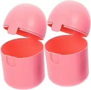 GARVALON 2pcs Period Holder Compact Female Accessory Cleaner for Cups Easy Microwave Operation Portable Design for Sanitation and Convenience