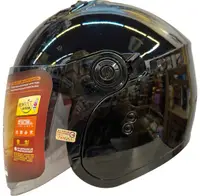 在飛比找松果購物優惠-【JAP騎士精品】SOL SO-12 黑 素色 開放式安全帽