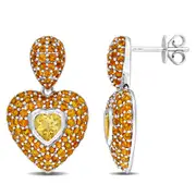 Julianna B. Gemstone Cluster Dangle Earrings 14K in Citrine at Nordstrom One Size