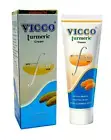 Vicco Turmeric Cream with Foam Base Natural & Vegan Face Wash 70 Gram, Pack of 1