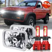 For 1995 1996 1997 Nissan Pickup Hardbody 7x6" LED Headlights Hi/Lo Sealed lamps (for: Mitsubishi)