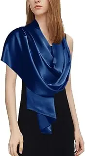 [Santaben] Mulberry Silk Scarves Satin Shawls and Wraps for Evening Dresses Chiffon Shawl Wraps for Christmas, Wedding Parties