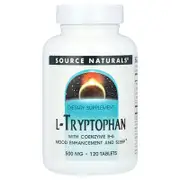 Source Naturals, L-Tryptophan With Coenzyme B-6, 120 Tablets