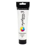 Daler Rowney System3 Titanium White 150ml Acrylic Paint Tube - Acrylic Painti...