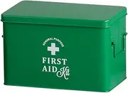 Abite HO-502-GR First Aid Kit, Fail, First Aid Box, L, Green, Approx. 12.8 x 7.9 x 8.1 inches (32.5 x 20 x 20.5 cm)