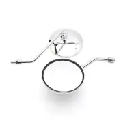 For Honda CB350 CB450 CB550 CB750 Chrome Motorcycle Rearview Side Mirrors 10MM