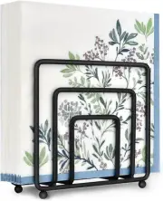 Modern Metal Black Napkin Holder for Tables, Countertops, and Dispensers