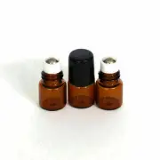 10 PCS 1ml Roll on Glass Bottle Essential Oil Perfume Glass Roller Ball Bottle