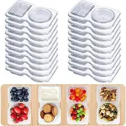 20pcs/set Snack Containers,Reusable Snack Containers with Lids,Snack Pack Containers for Portion Control and Meal Prep Lunch Containers for School Office Trave