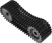 1 Set Car Tracks Remote Control Crawler Replacement Tank Crawler Tracks Tank Model Kits Remote Control Robot Tank Track Replacement Tank Parts Rubber Black