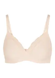 Hanro Lace-trimmed Soft-cup bra - Nude - 32B 32B
