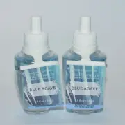 LOT OF 2 BATH & BODY WORKS BLUE AGAVE WALLFLOWER REFILL BULB PLUG IN FRESHENER