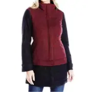Prana Coat NWT Womens Size XS Caprice Jacket Redberry Insulated Wool Blend