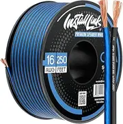 Install Link 16 AWG Gauge Speaker Wire Cable Stereo, Car or Home Theater, CCA (250 Feet)