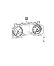 Genuine Mopar Instrument Panel Cluster 7EW05KXHAA