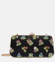 [Valentino Garavani] Valentino Garavani Carry Secrets embellished satin clutch One Size black