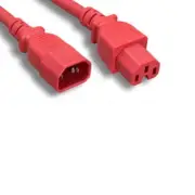 3 Ft Red Power Cable for Cisco Catalyst 3850-24 3850-48 Jumper Cord to PDU UPS