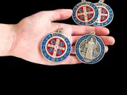 St Benedict medal, xl medal, San Benito, Saint Benedict medal 2 Pcs