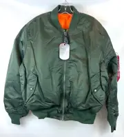 Alpha Industries USAF MA-1 Intermediate Flyers Bomber Jacket Sage Green X-Large