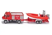 Mercedes Benz Fire Engine With Boat - 1:87 Scale