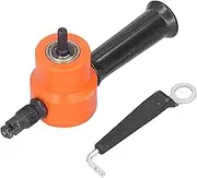 Sheet Metal Nibbler Tool, Double Head Drill Attachment Cutter, 360° Adjustable Metal Cutting Tool for Car Body and Sheet Fabrication