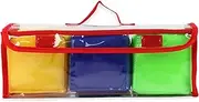 3X Playing Game Dices Puzzle Children Toys with Clear Pockets Playset