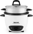 Electric Rice Cooker with Steamer Rice Cooker Maker Food 6 Cup Uncooked