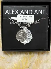 Silver Anchor Pendant Alex And Ani Adjustable Chain Necklace