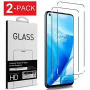 2-Pack Fr OnePlus N200 5G Clear 9H Tempered Glass Screen Protector Full Cover x2