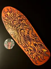 SUPER RARE Santa Cruz Jason Jessee Sungod Mini Orange Reissue Skateboard Deck
