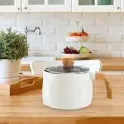 Saucepan with Lid Small Pot Noodle Pot Saucepan for Picnic Home Party Kitchen